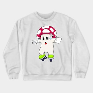 Mushroom Inline skating Roller skates Crewneck Sweatshirt